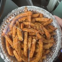 Sweet potato fries (ordered seasoned fries and got these but they were fine)  at D'Matteos Pizza & Grill in Ronkonkoma