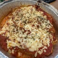 Eggplant Parm dinner (vegan)  at D'Matteos Pizza & Grill in Ronkonkoma