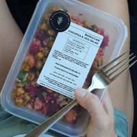Moroccan Chickpea & Veg Salad at Nourished Herbivore in Terrigal