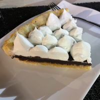 vegan hazelnut chocolate & cream tart at Chris Kitchen in Fuerteventura