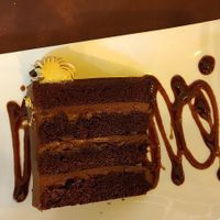 Chocolate cake at Chris Kitchen in Fuerteventura