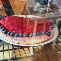 Amazing vegan cheese cake at Chris Kitchen in Fuerteventura