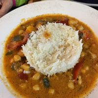 Chickpea curry  at Chris Kitchen in Fuerteventura