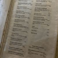 Vegan menu   at Chris Kitchen in Fuerteventura