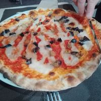 Pizza Parmivegana at Chris Kitchen in Fuerteventura