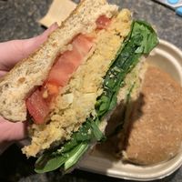 Not so crabby burger at Under the Ground Blono in Downs