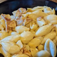 Vegan Bacon Mac and Cheese at Under the Ground Blono in Downs