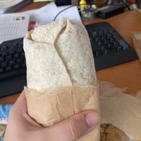 pumpkin falafel wrap  at Rira in Budapest