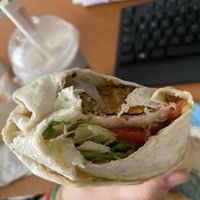 pumpkin falafel wrap inside :))  at Rira in Budapest