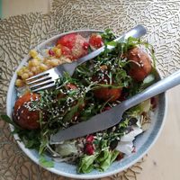 Spicy kuskusz bowl at Rira in Budapest