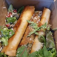 Spinach Samboose Box at Rira in Budapest