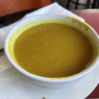 Vegan squash soup very yummy  at Rainshadow Cafe in Sequim