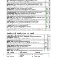 Veg special menu at Curry Kitchen in Lakewood