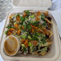 Hibiscus nachos 😋 at The Local Coco in Atlanta