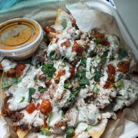 Chorizo nachos #Veganuary at The Local Coco in Atlanta