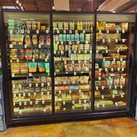 Most of the vegan products are on the end of an aisle. Baked, firm, and silken tofu; Daiya; Veganaise; Beyond patties. at Nugget Markets in Elk Grove