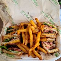 Double Decker Turkey Bacon Club at Cant Believe Its Not Meat in Orland Park