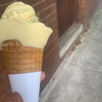 vegan mango lassi ice-cream  at Icecream Social in Thornbury