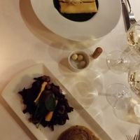 Ravioli and vegan burger  at L'Impossible in Chamonix-mont-blanc