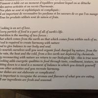 Menu at L'Impossible in Chamonix-mont-blanc