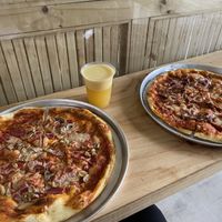 Ninja (left) and American Dream (right) at Kàl Awá Bodega Pan Y Pizza in San Jose