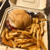 Vegan Chikn Parm made from Lions Mane Mushroom  at The Vegan Halal Cart in Tampa