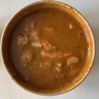 Vegan goulash at Slovegija in Ljubljana