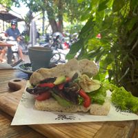 Vegan sandwich  at Bread Basket in Denpasar
