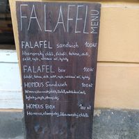 Offer at Muj Falafel in Prague