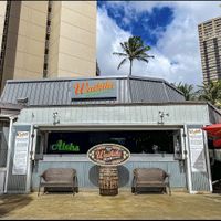 Across from Ft. DeRussy Park at Waikiki Brewing Company in Honolulu
