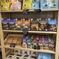 Popcorn with coconut oil, flour mixes, vegan chocolate, mixes for vegan soup at Batat in Krasnodar