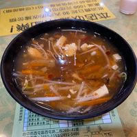 Hot and sour soup at Lǜ XiāngCūn 綠鄉村 in Taichung