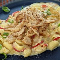 Spicy mac and cheese at Dom's in Winston-salem