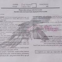 Lunch menu at Picton Social in Picton