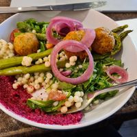Vegan bowl from all day lunch menu at Picton Social in Picton