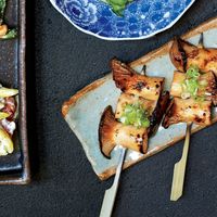 shiitake yakitori at Fukumoto Sushi & Yakitori Izakaya in Austin