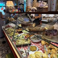 Food counter  at Vegamore in Milan