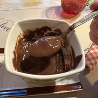 Hot chocolate is almost pudding likee  at Vegamore in Milan