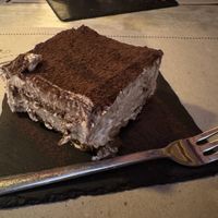 Vegan decaf tiramisu   at Vegamore in Milan