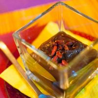 Avocado choco mousse at Vegamore in Milan