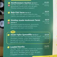 Más Veggies Menu  at Más Veggies Taqueria in Torrance