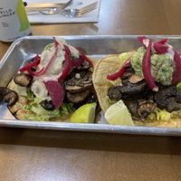 Mushroom Tacos  at Más Veggies Taqueria in Torrance