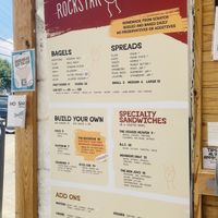 Menu  at Rockstar Bagels in Austin