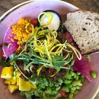 Pulled oats bowl  at Mocca Deli in Vasteras