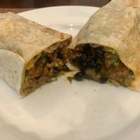 Tejano Style Burrito with guacamole at Más Veggies Taqueria in Beaverton
