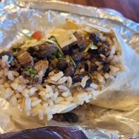 Asada burrito at Más Veggies Taqueria - Tustin Marketplace in Irvine