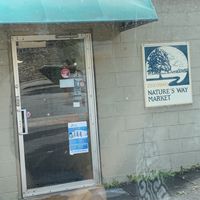 Accessible back door with small parking area! at Nature's Way Market in Easton