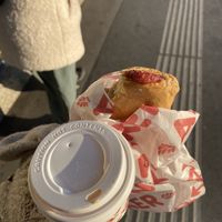 Vegan raspberry strudel   at Anker - Heidenschuß in Vienna