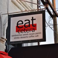 Outside sign at Eatcetera in Galveston