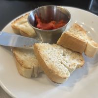 Vegan bread with sundried tomato spread   at Eatcetera in Galveston